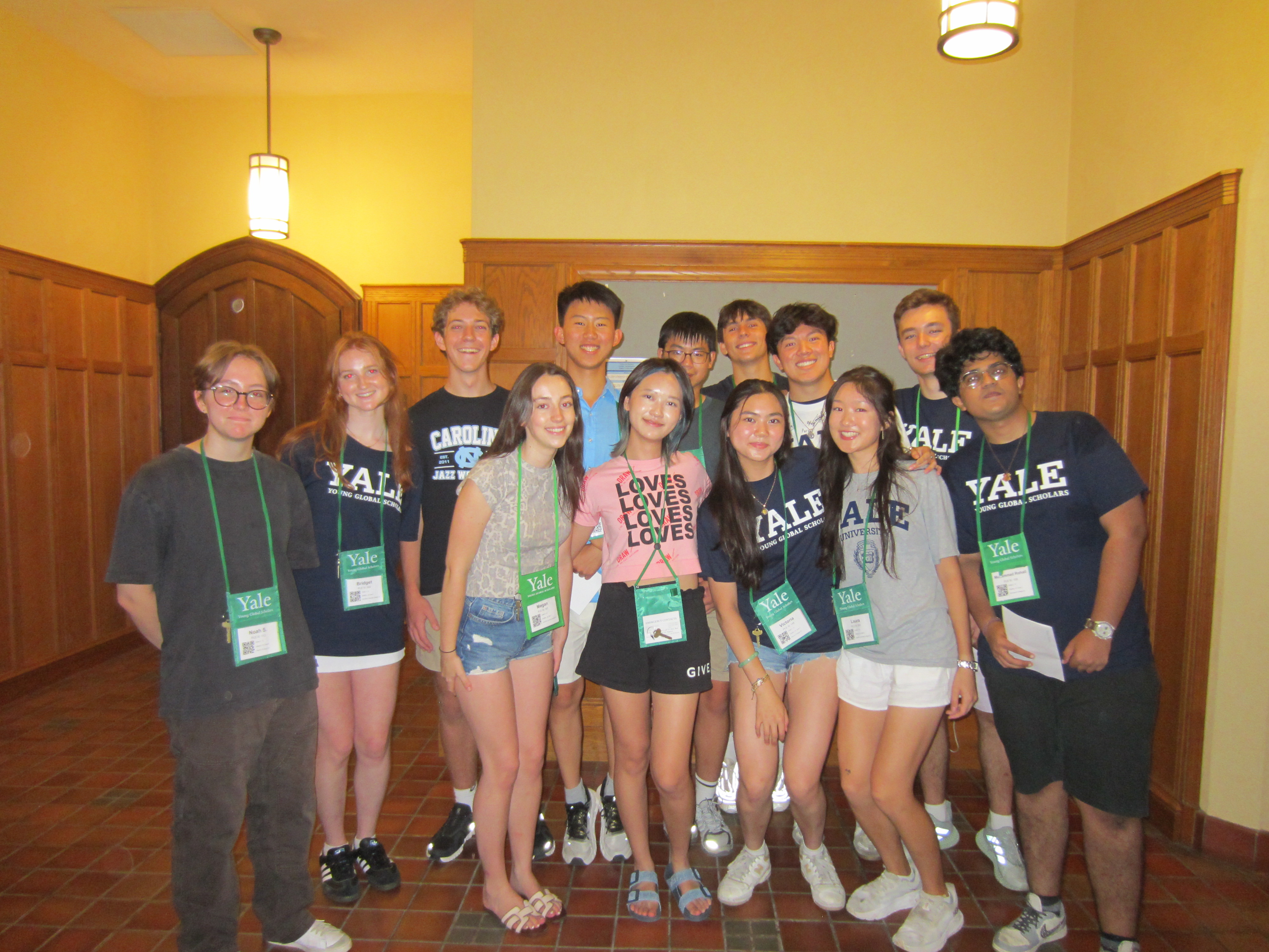 Yale Young Global Scholars cohort group photo