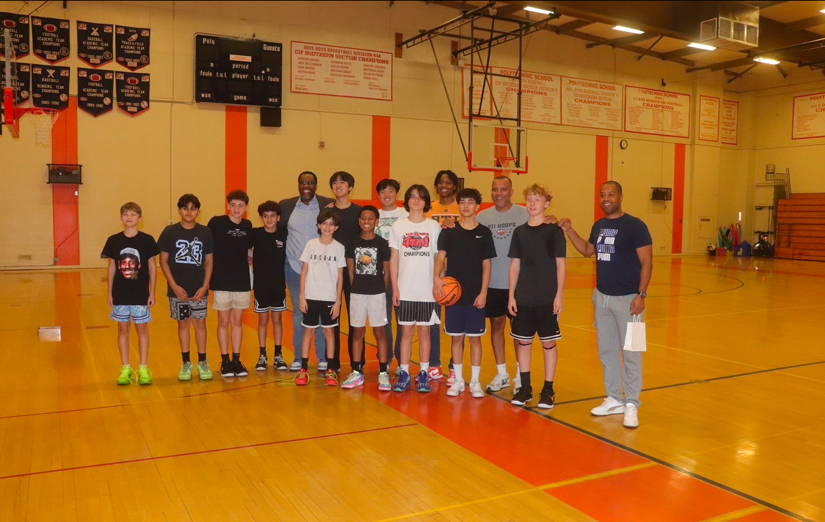 Champion Minds youth basketball mentorship event group photo
